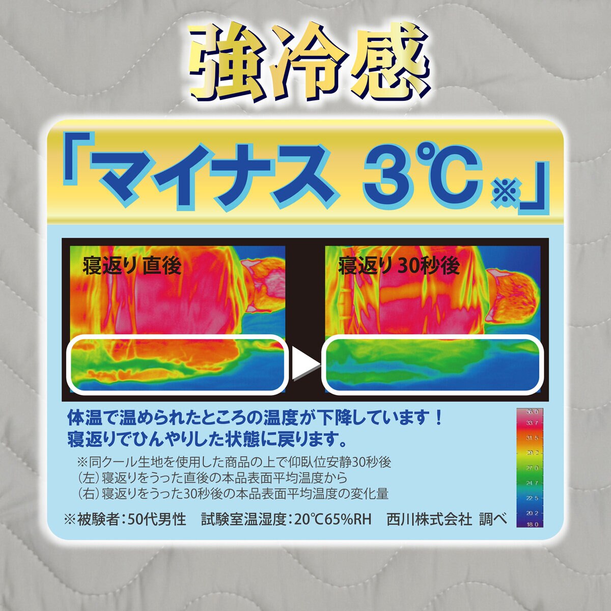 西川 冷感まくらカバー 2枚パック グレー
