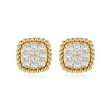 18K イエローゴールド ダイヤモンド ピアス