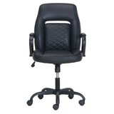 Amazon.co.jp: オフィスチェア デスクチェア リクライニング コストコ COSTCO 黒 ブラック 椅子 回転 True  Innovations タスクチェア パッド入りアームレスト PUレザー : 文房具・オフィス用品