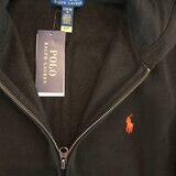 ポロ ラルフローレン ボーイズ フリース フルジップ パーカー ポロ ブラック XL