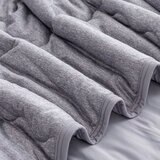 クーリング大判ひざ掛け 152cm x 177cm ヘザーグレー
