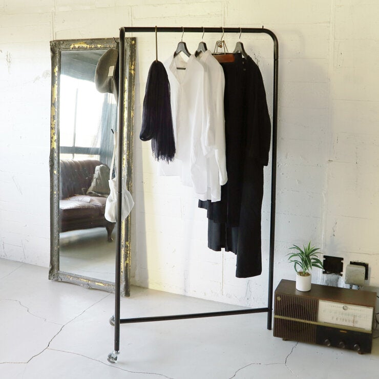 COLLEND アイアンハンガーラック ワイド グレー IHR-W-GY