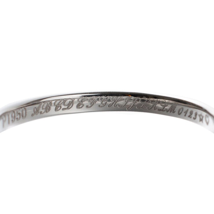 プラチナ 950 マリッジリング エスポワール 3.5mm 幅 日本サイズ:17号 刻印あり