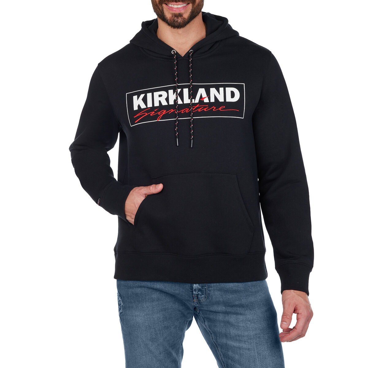 カークランドシグネチャー ユニセックス ロゴ フーディ レディース S / メンズ XS カークランドシグネチャー ユニセックス ロゴ フーディ レディース S / メンズ XS