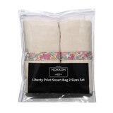 リバティプリント エコバッグ 2枚セット ピンク