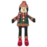 クリスマス ぬいぐるみのデコレーション2個セット サンタとペンギン