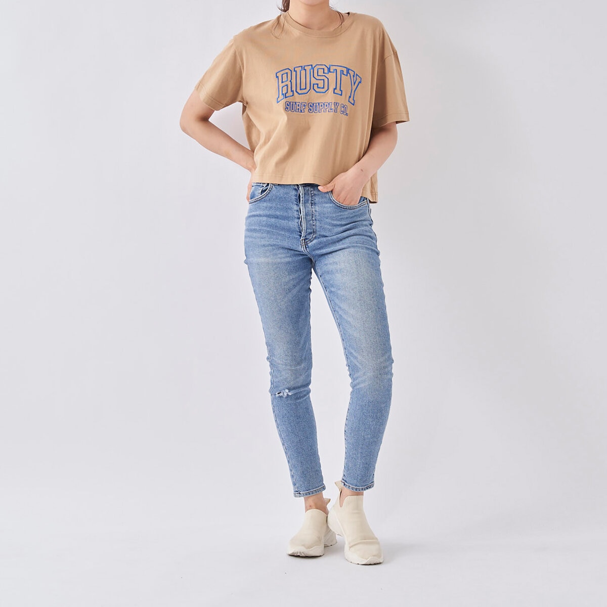 ラスティ レディース 半袖Tシャツ