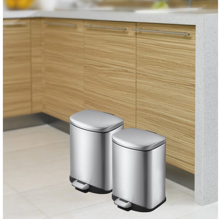 Sensible Eco Living ペダル式ゴミ箱 2個セット 12L EK9366CMT-12L+12L Sensible Eco Living ペダル式ゴミ箱 2個セット 12L EK9366CMT-12L+12L