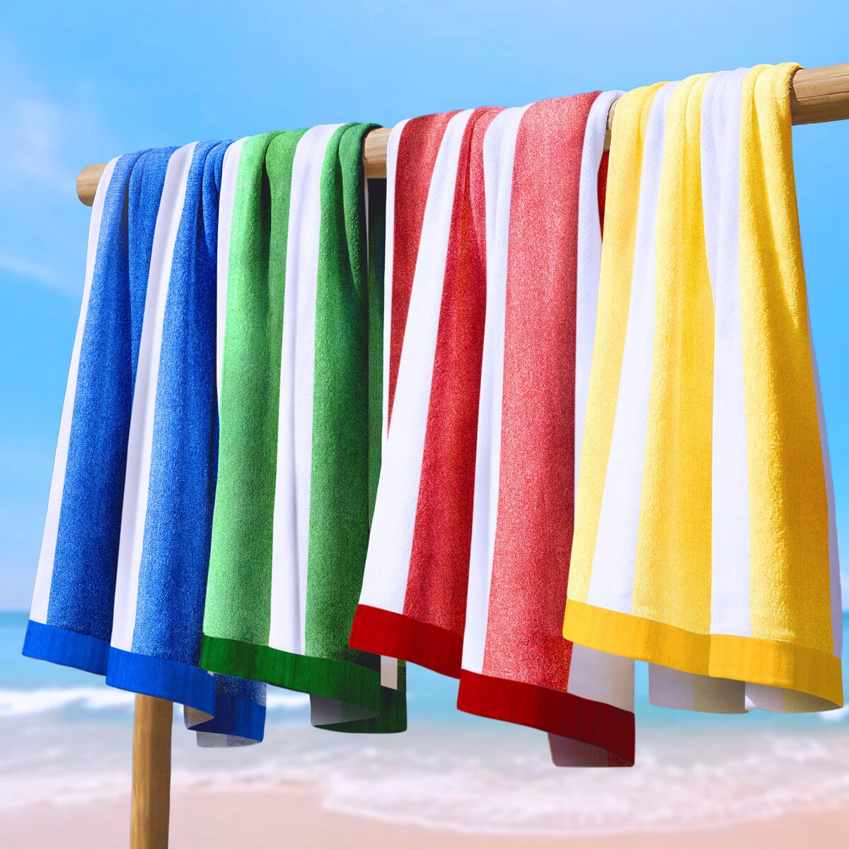 ベネトン ビーチタオル 90cm x 160cm