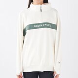 オーシャンパシフィック レディース ハーフジップ スウェットシャツ L