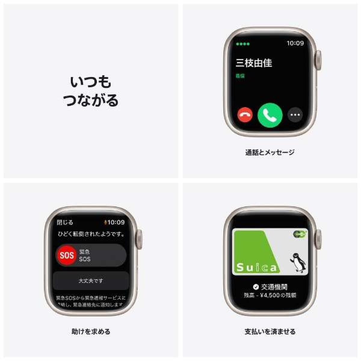 Apple Watch Series 7 GPS 41mm スターライトアルミニウムケース スターライトスポーツバンド