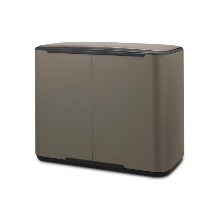 ブラバンシア ペダル式ごみ箱 11+23L 2分別 プラチナ 121203
