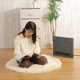 QUADS 省エネ大風量スリムパネルセラミックヒーター QS324 グレー