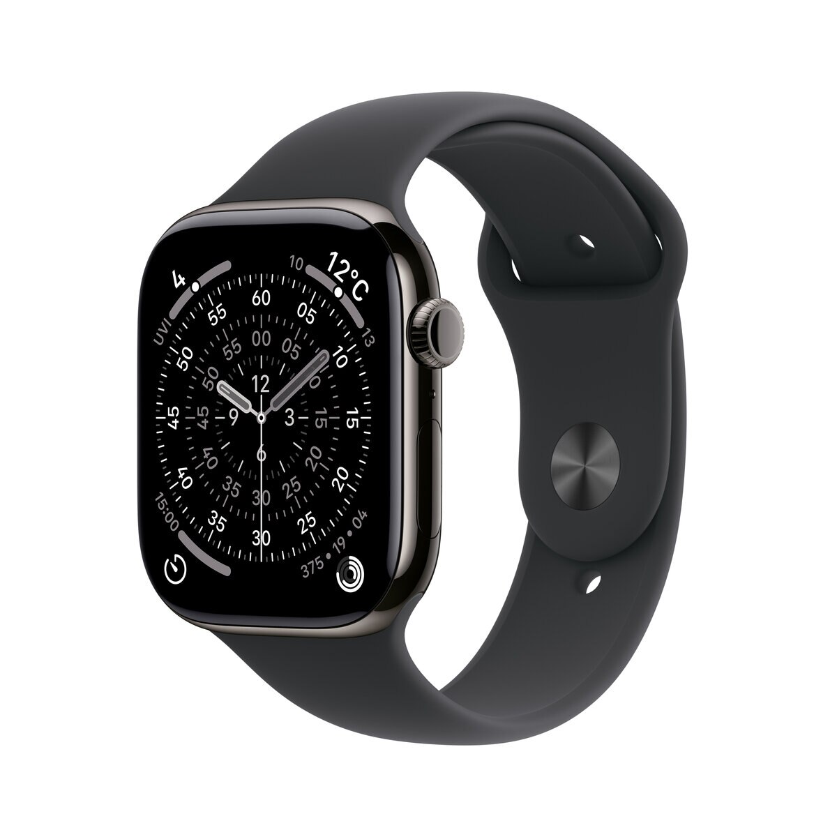Apple Watch S11 Cellular 42mmスレートチタニウムケースとブラックスポーツバンド - S/M Apple Watch S11 Cellular 42mmスレートチタニウムケースとブラックスポーツバンド - S/M