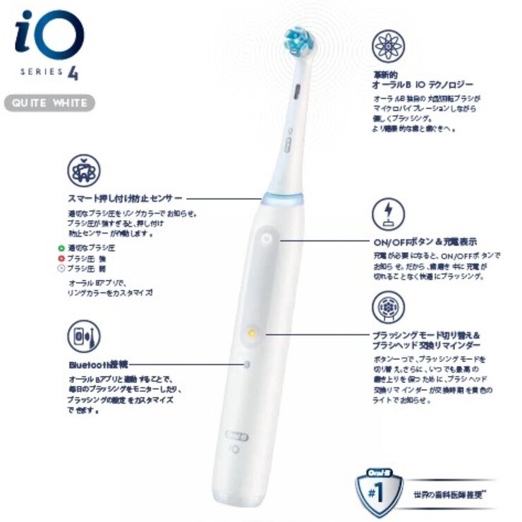ブラウン オーラルB 回転式電動歯ブラシ iOシリーズ iO4