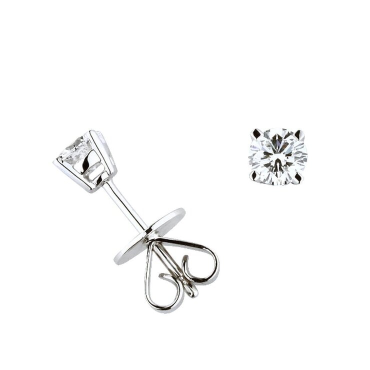 18K ホワイトゴールド 0.50カラット ダイヤモンド ピアス 18K ホワイトゴールド 0.50カラット ダイヤモンド ピアス