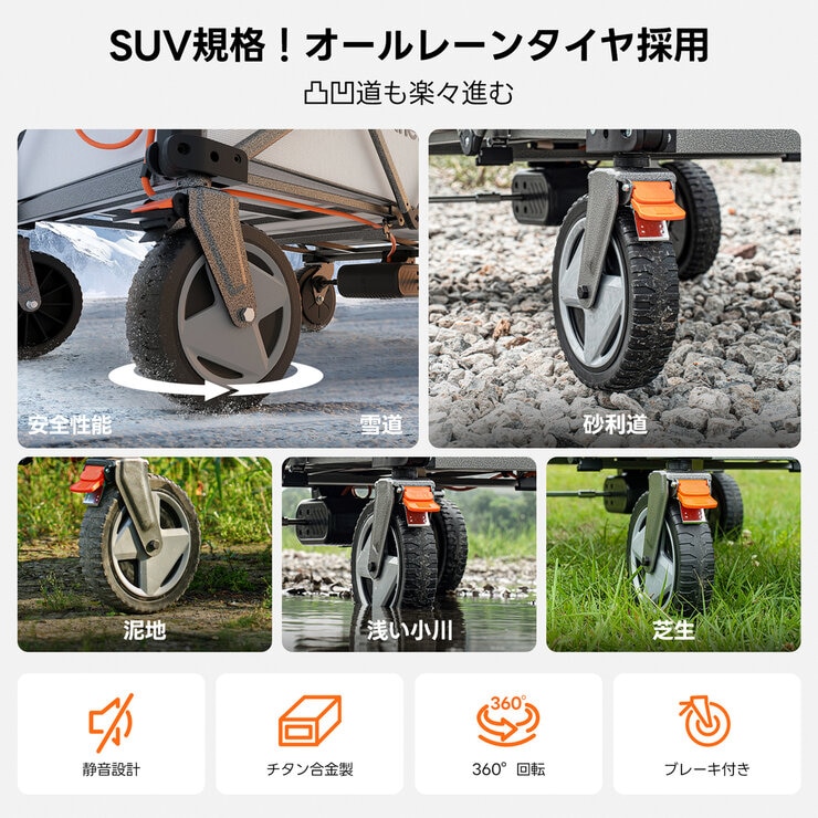 Litheli 自走式電動キャリーワゴン W1 Pro Litheli Electric Carry Wagon W1 Pro アウトドアの新定番、革新的な電動キャリーワゴン Litheli W1 Proが