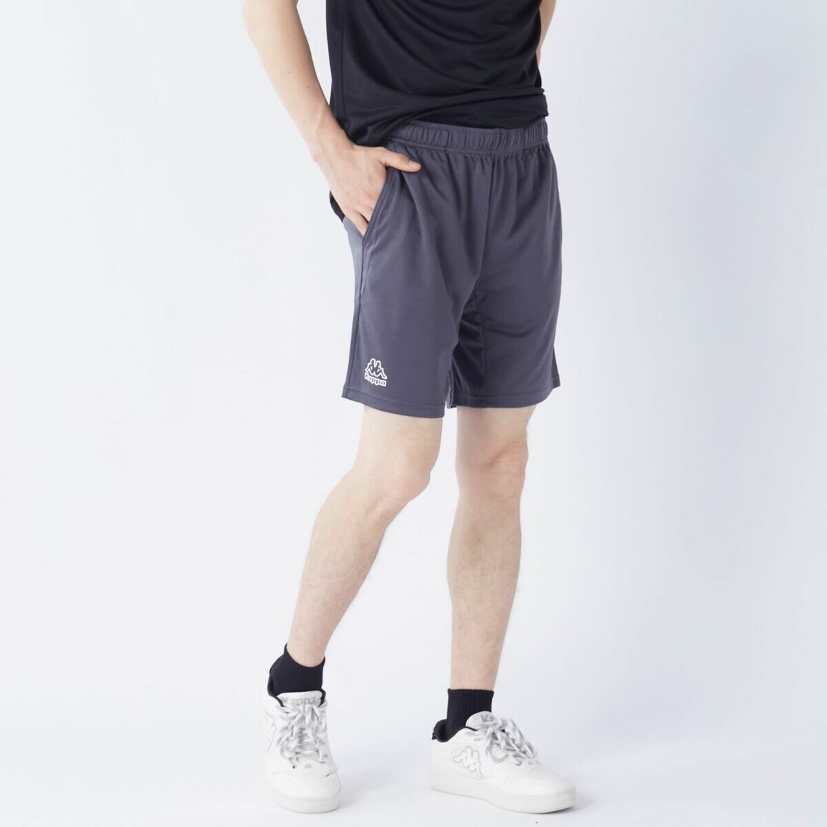 カッパ メンズ アクティブ ショートパンツ / チャコールグレー / LL
