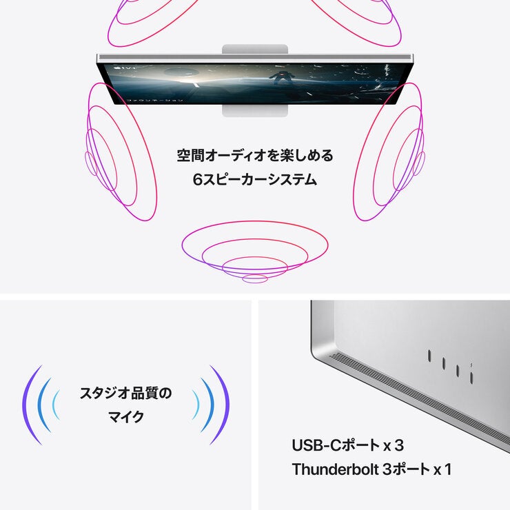 Apple Studio Display 27インチ Nano-textureガラス VESA マウント