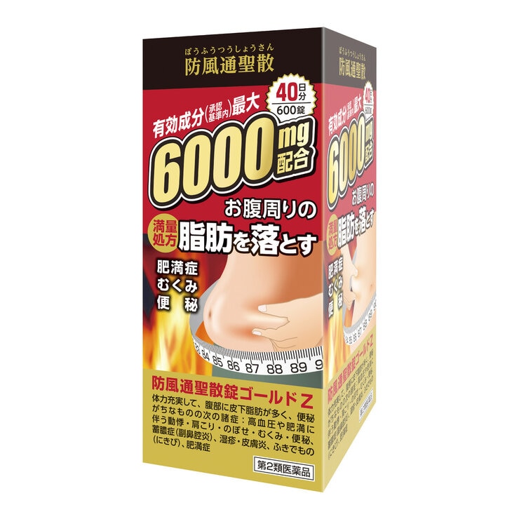 2個以上購入者用【第2類医薬品】防風通聖散GOLD-Z 600錠(40日分)　セルフメディケーション税制対象商品
