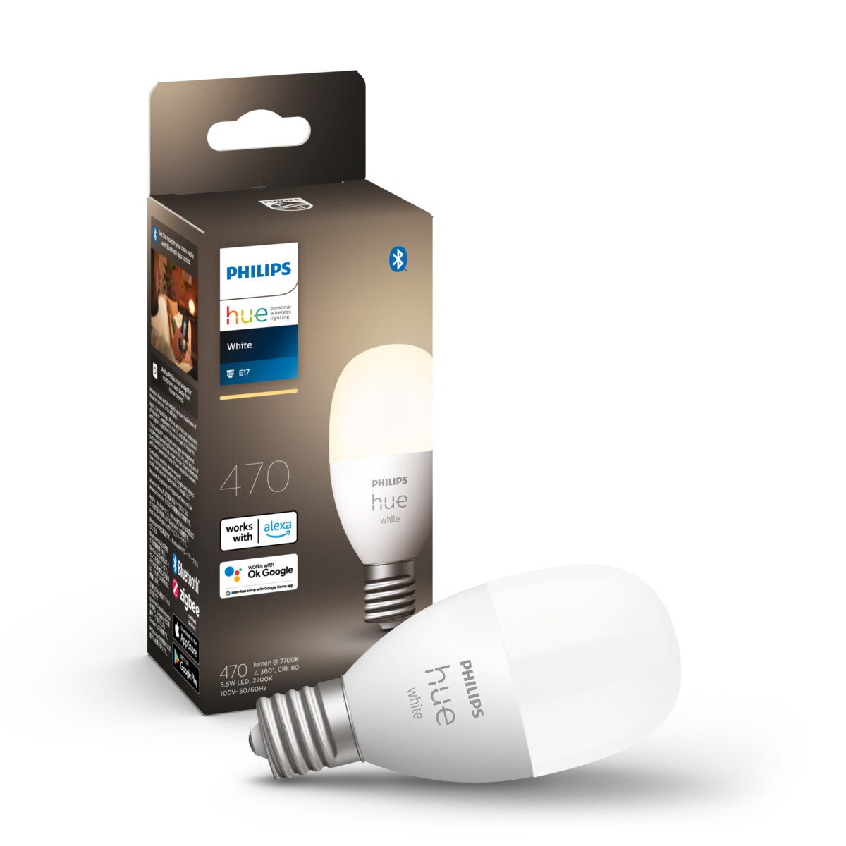 フィリップス Hue スマート電球 E17 ホワイト