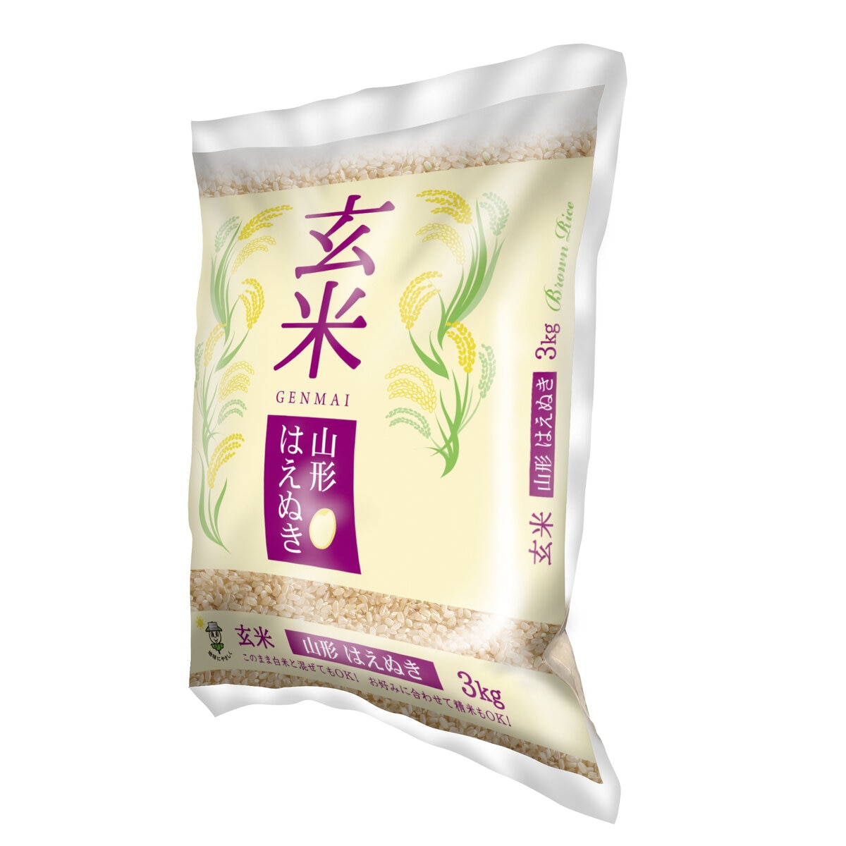 カカシ米穀　Japan　玄米3kg　Costco