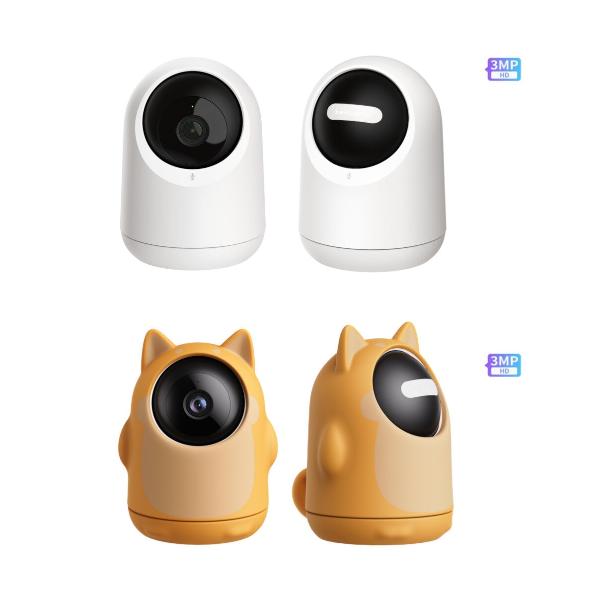 スイッチボット 見守りカメラ 3MP ２個セット W3101100