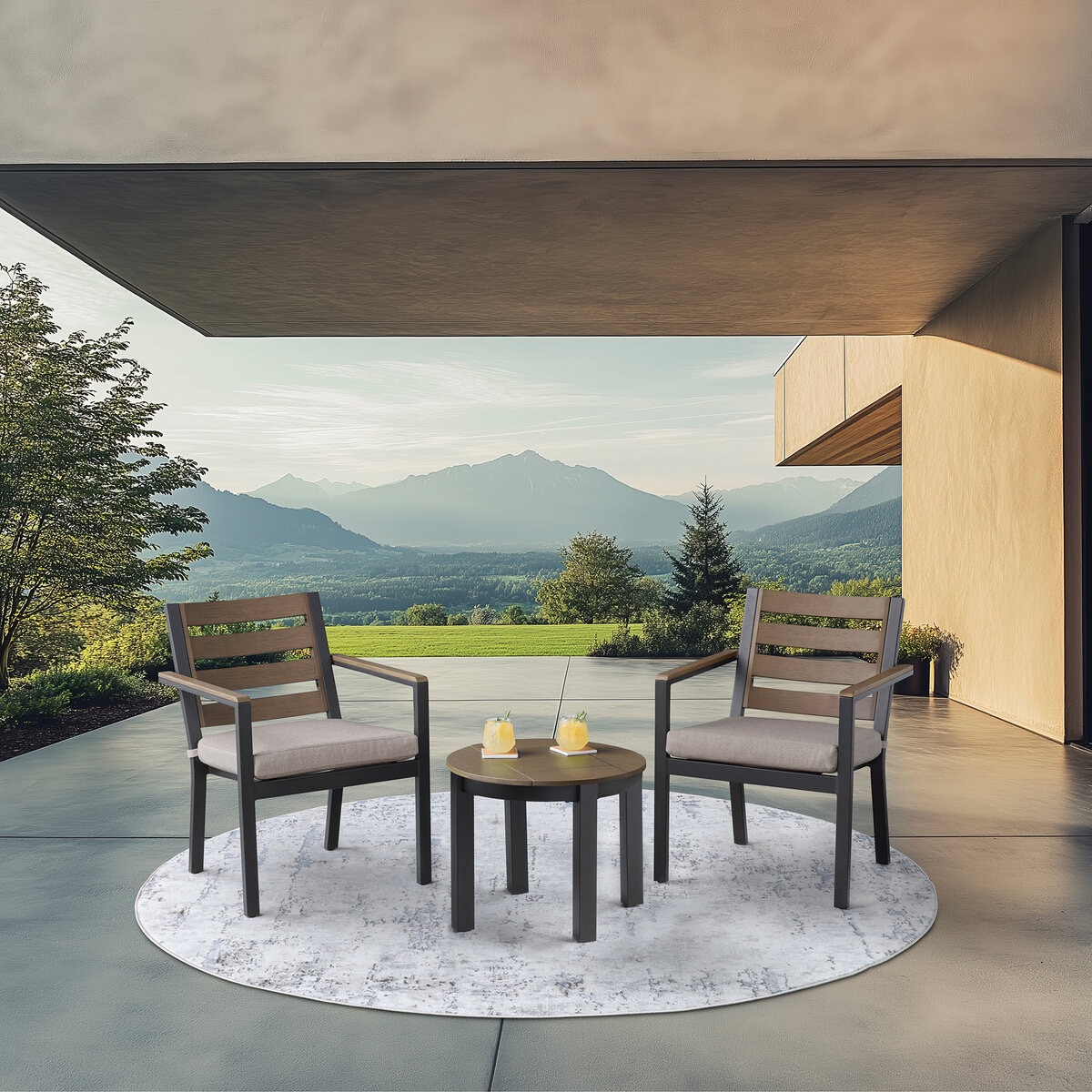 アジオ Stockholm 屋外用家具 3点セット