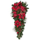 クリスマス スワッグ 高さ約81センチ レッド