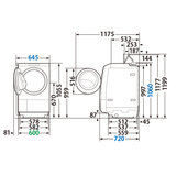 東芝 ドラム式洗濯乾燥機 ZABOON 洗濯12kg 乾燥 7kg ボルドーブラウン 左開き TW-127XP3L (T)