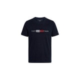 トミーヒルフィガー メンズ 半袖 Tシャツ ネイビー(Desert Sky) XL