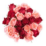 ROSE BOUQUET 24stems Red & Pink Mix Roses