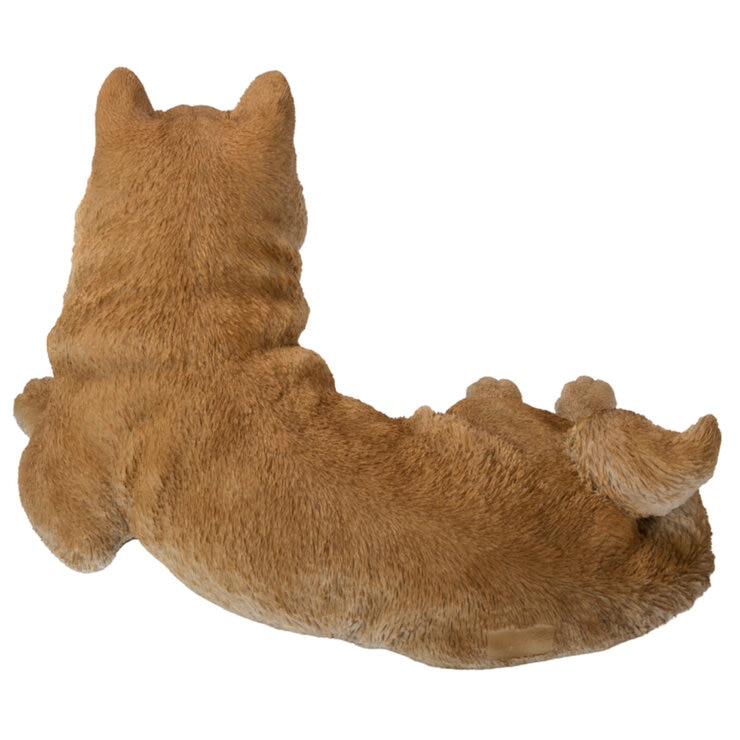 ウービア うつぶせ秋田犬の置物 H21031