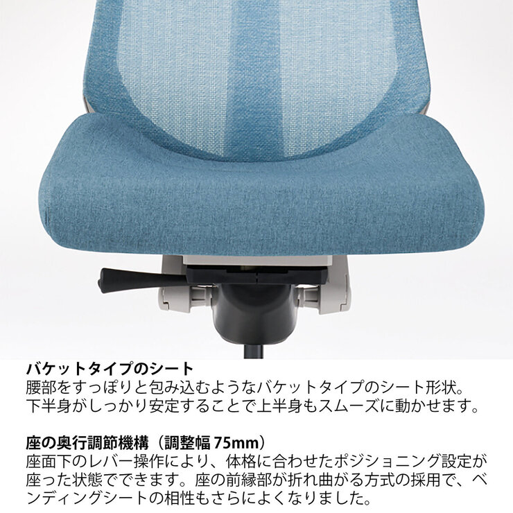 ITOKI アクトチェア ハイバックモデル ネイビーブルー ITOKI アクトチェア ハイバックモデル ネイビーブルー