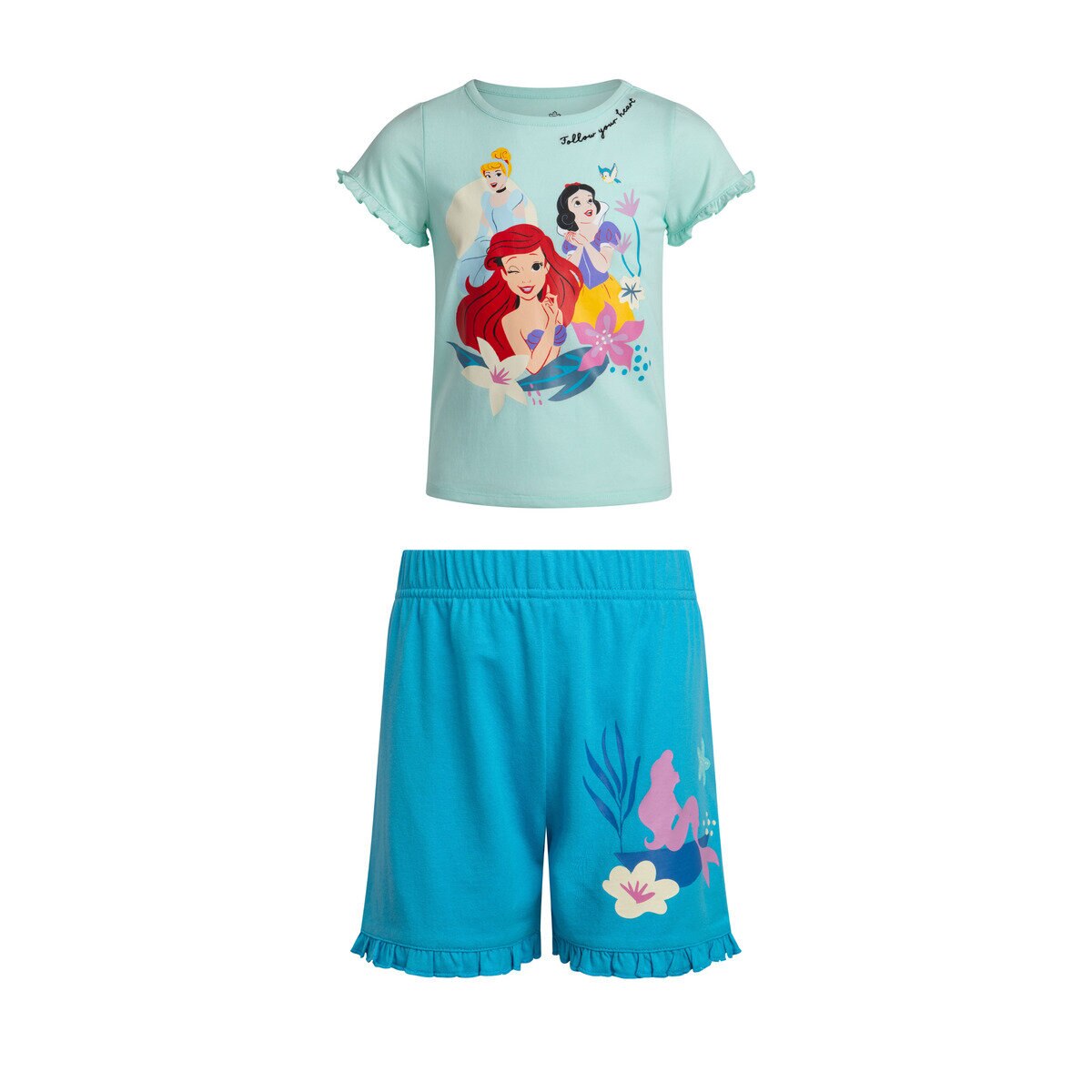 キャラクター キッズ Tシャツ＆パンツセット 4枚組 プリンセス 5