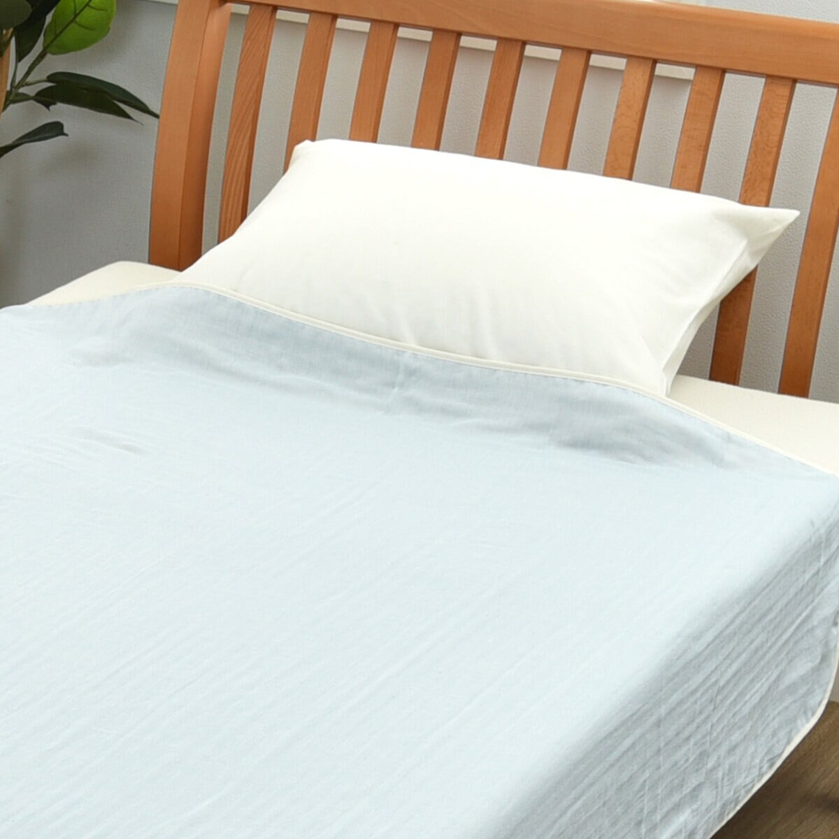 西川 3層ガーゼケット ブルー 西川 3層ガーゼケット ブルー