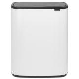 ブラバンシア Boタッチビン 2x30L   タッチ式ごみ箱 2分別  ホワイト  221408