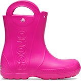 クロックス キッズ ハンドル イット レイン ブーツ ピンククラッシュ J5/23cm