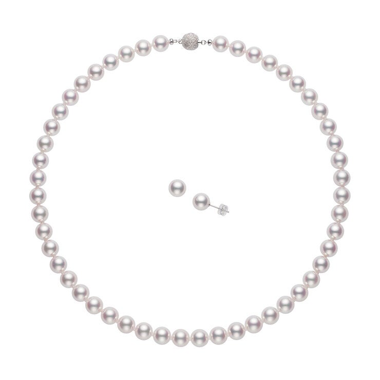 あこや 真珠 FIVE STAR 花珠 ネックレス/ピアス セット 8.0mm あこや 真珠 FIVE STAR 花珠 ネックレス/ピアス セット 8.0mm