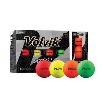 ボルビック フライオン ゴルフボール マット仕上げ 2ピース構造 24球組  - マルチカラー