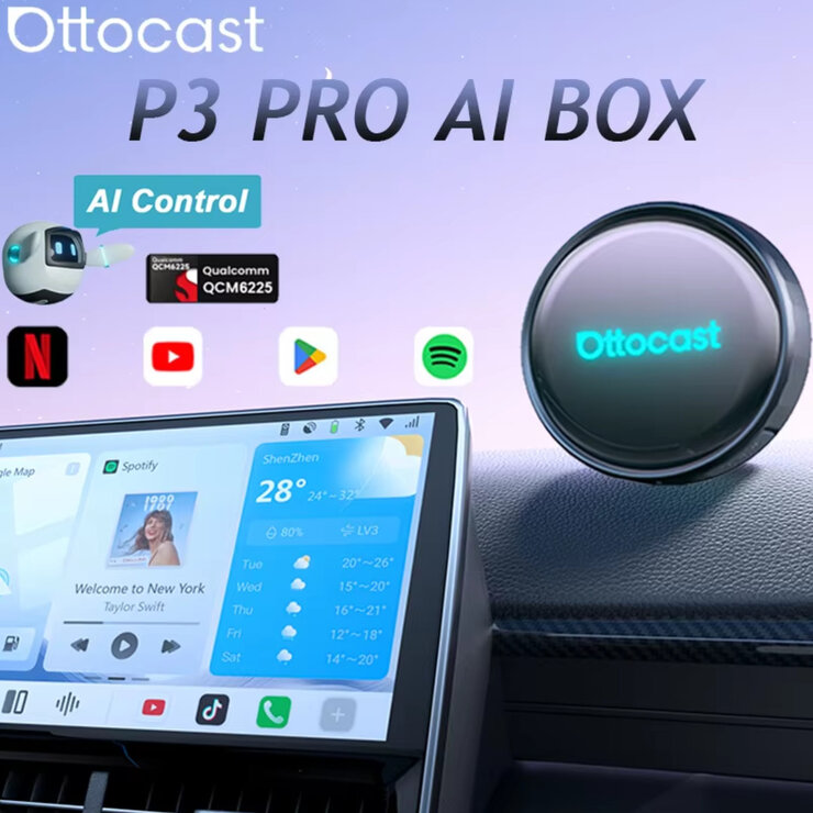 カーナビがスマホに早変わり OTTOCAST P3 PRO AI ボックス カーナビがスマホに早変わり OTTOCAST P3 PRO AI ボックス