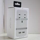 Fargo（ファーゴ）SATI COLOR(サティカラー) AC4個口 4.2A USB 全14色 CT221 ライトグレー