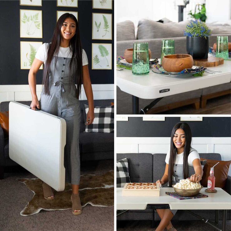 LIFETIME 4FT HEIGHT ADJUSTABLE TABLE