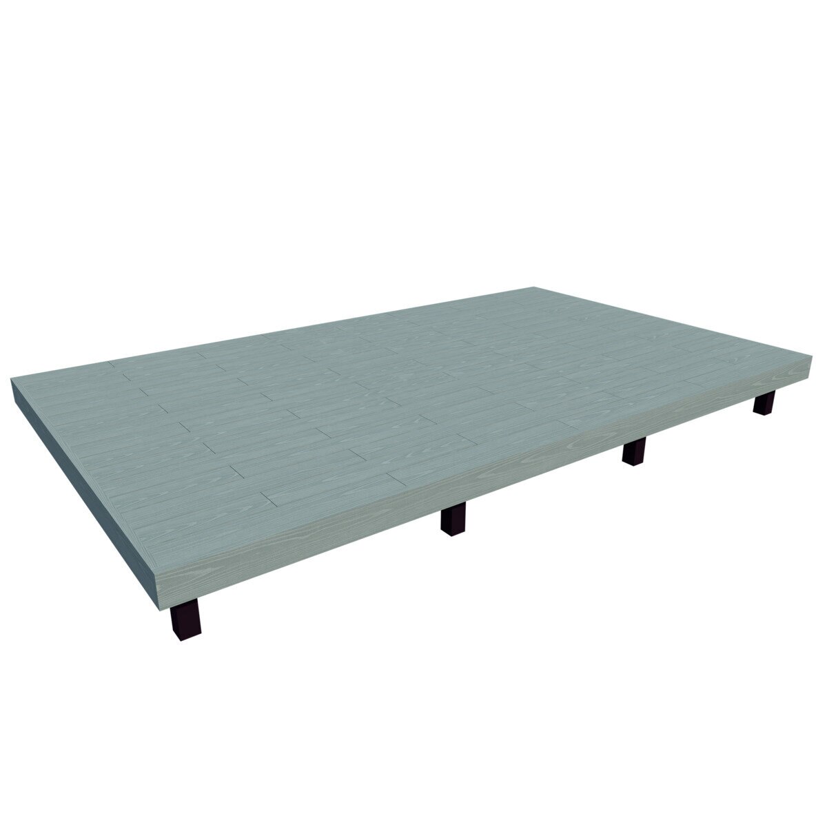 MINO 彩木 ガーデンデッキ セット W4068 x D2429mm トワイライトブルー 高400～500mm