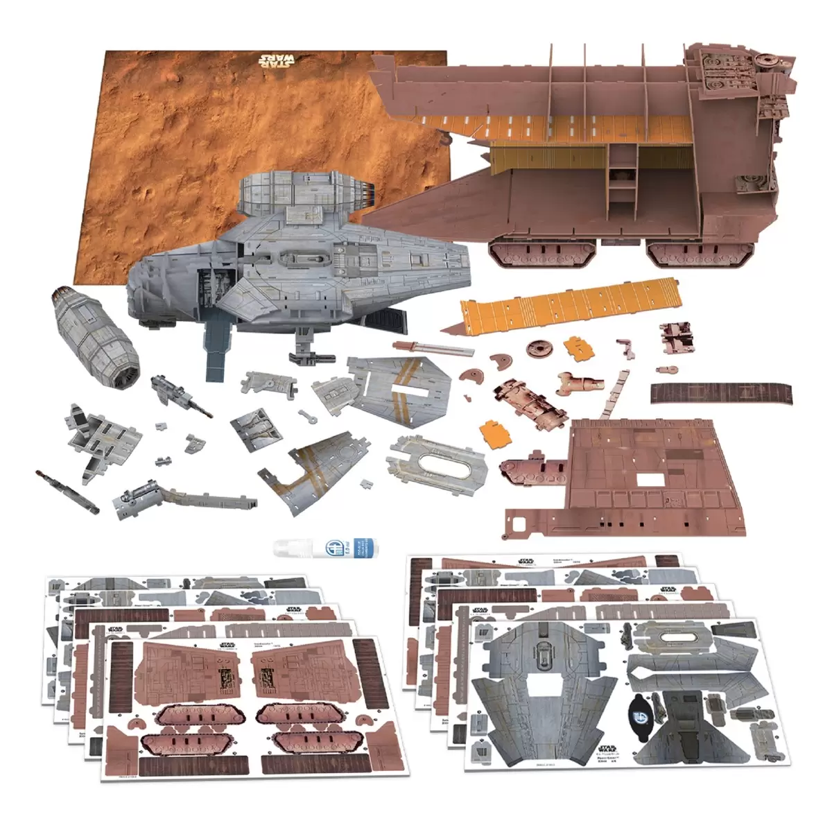 4Dシティスケープ 3D立体パズル アソートメント スター・ウォーズ マンダロリアン レーザークレスト & サンドクローラー