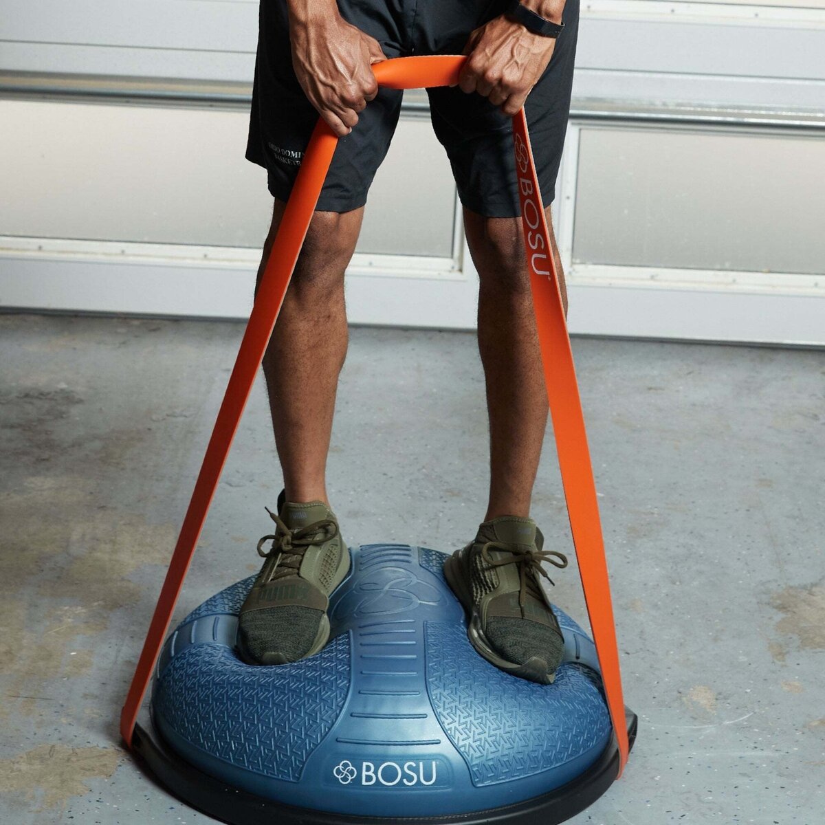 BOSU ゴム製 レジスタンスバンド 低負荷：16-32kg グリーン 104cm