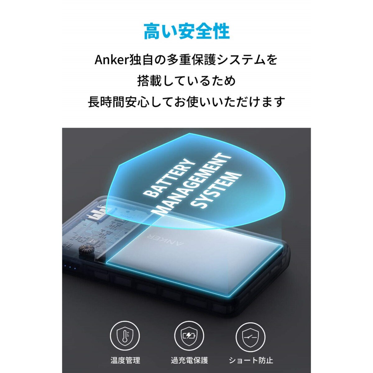 Anker（アンカー）モバイルバッテリー PowerCore III 5000 ブラック
