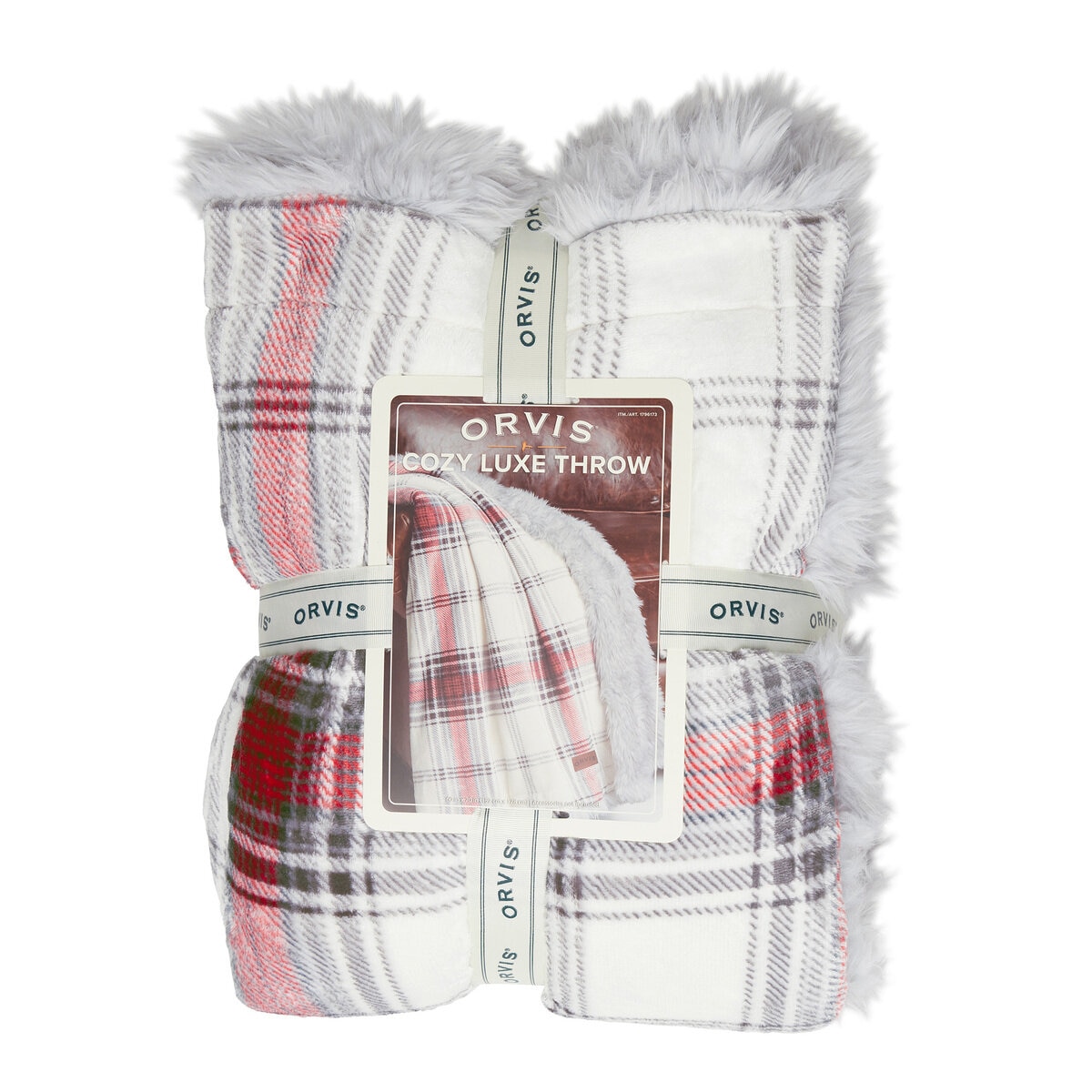 ORVIS ラビットファー 大判ひざ掛け 152cm x 177cm