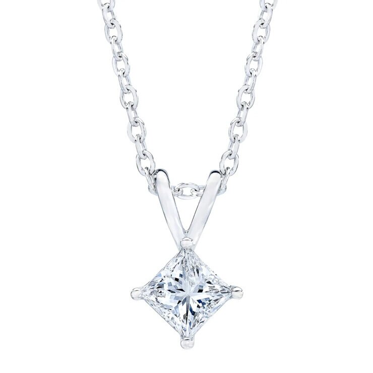 14K ホワイトゴールド 1.00カラット ダイヤモンド ペンダント 14K ホワイトゴールド 1.00カラット ダイヤモンド ペンダント