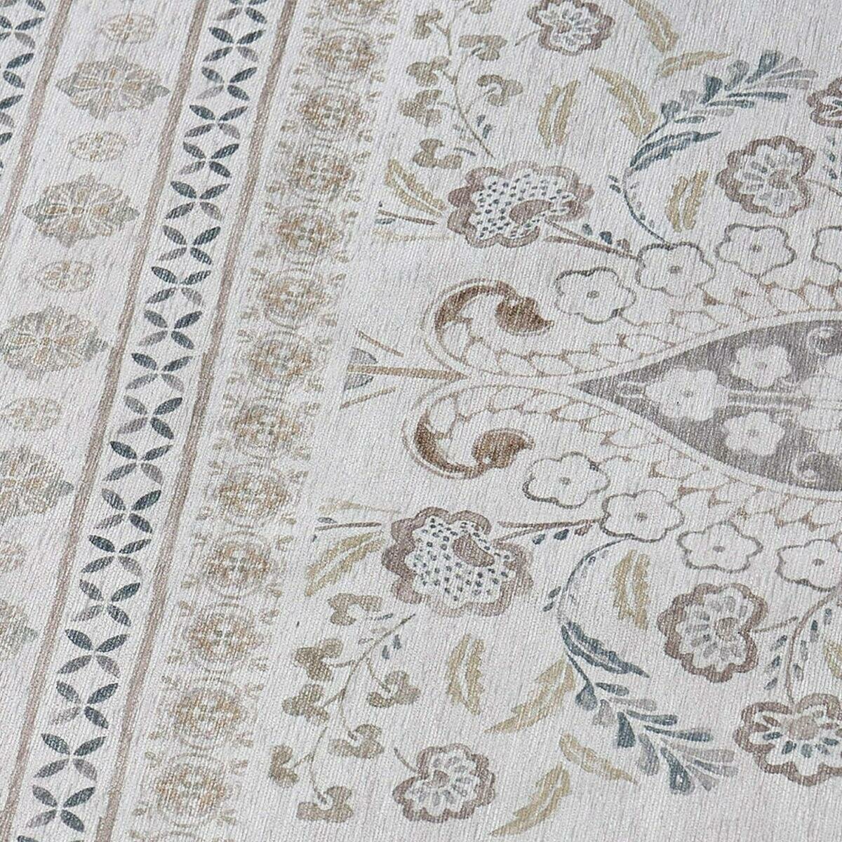 ウォッシャブル エリアラグ アイボリー